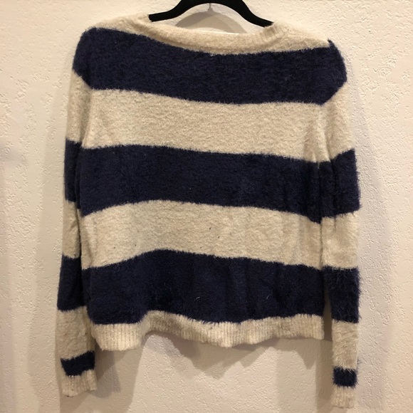 LC Lauren Conrad Navy/Cream Sweater - Picture 6 of 8